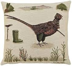 Phillip Pheasant the Gamekeeper - Fine Tapestry Cushion